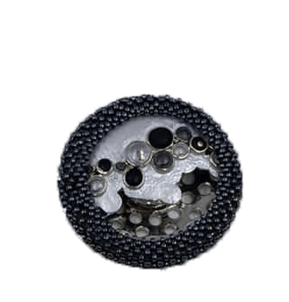 Handveredelte magnetische Brosche