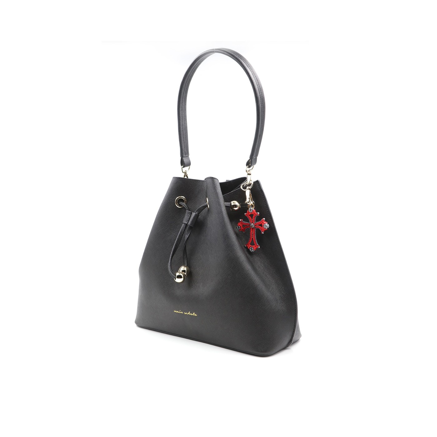 Beuteltasche Black mit Kreuz Beuteltasche Black mit Kreuz