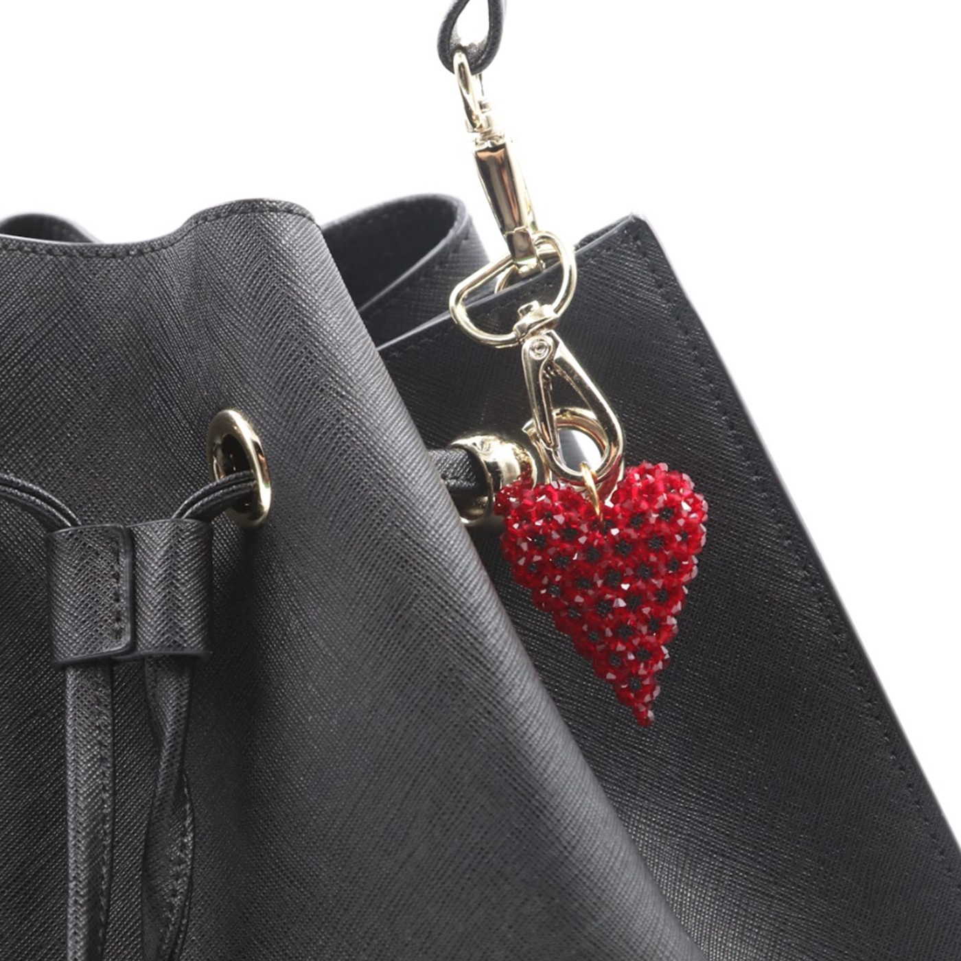 Beuteltasche Black mit Swarovski®-Herz