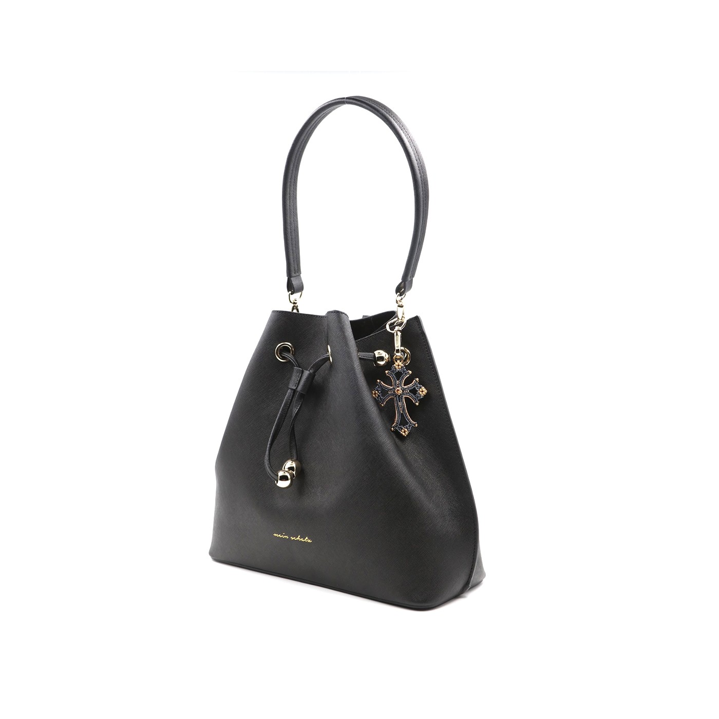Beuteltasche Black mit Kreuz Beuteltasche Black mit Kreuz